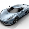 Koenigsegg Regera supercar front blue