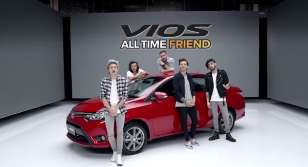 One Direction Toyota commercial