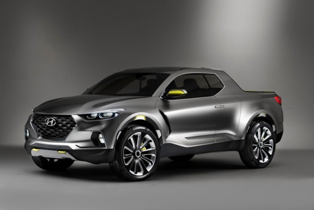 Santa Cruz Crossover SUV Truck Concept Front Exterior tied to Hyundai Alabama Plant Expansion