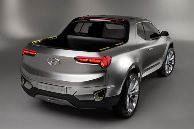 Santa Cruz Crossover SUV Truck Concept Rear exterior tied to Hyundai Alabama Plant Expansion