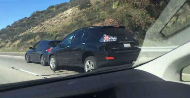 Subaru WRX's road rage caught on camera