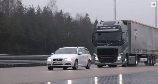 Volvo Trucks emergency braking