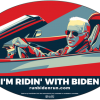 Joe Biden bumper sticker - I'm Ridin with Biden