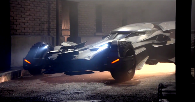 The new Batmobile from Batman v Superman: Dawn of Justice