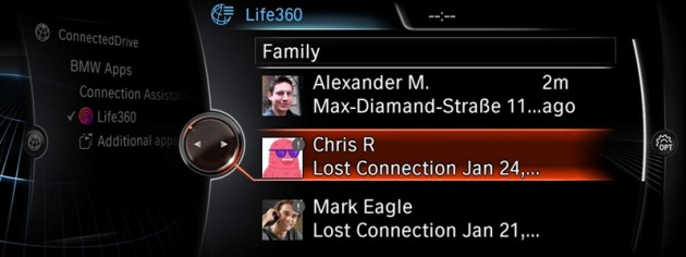 Hot New Apps for BMW ConnectedDrive and MINI Connected Life360 (1)