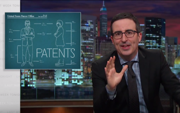 This Week Tonight host Jon Oliver talks patent trolls