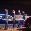 Mazda2's Adaptive LED Headlights night surf on beach Portugal commercial