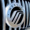 Mercury logo car badge emblem wings silver grille