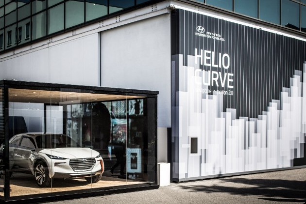 Milan Design Week 2015 Hyundai's Helio Curve Art Installation Intrado