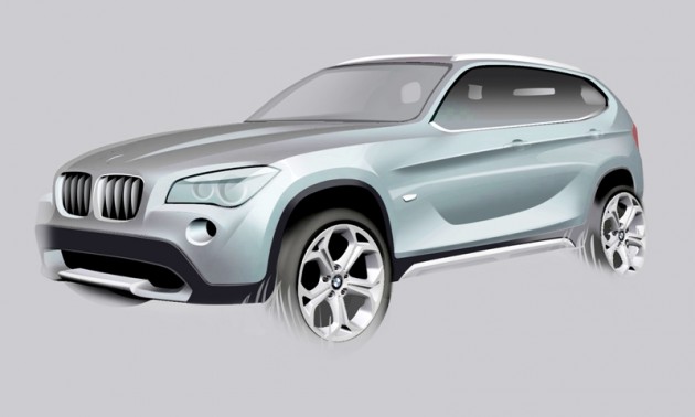 Original BMW X1 concept sketch, BMW plans Urban Cross compact