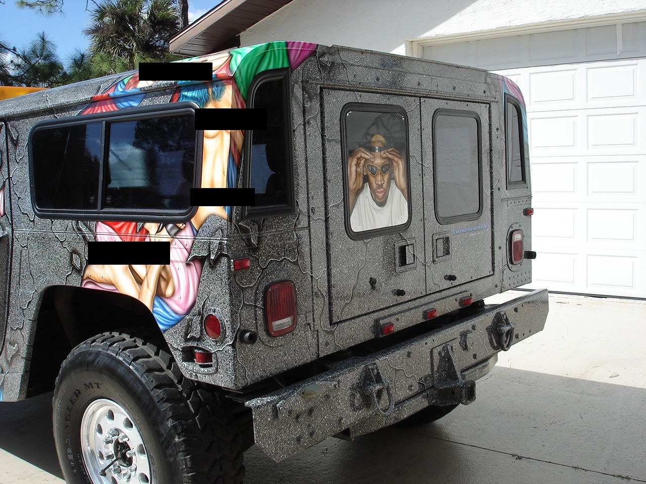 You Can Buy Dennis Rodman's Hideous, Nudie-Covered 1996 Hummer H1 - The ...