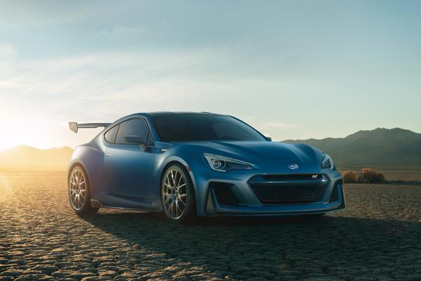 The Subaru STI Performance Concept is on display in New York