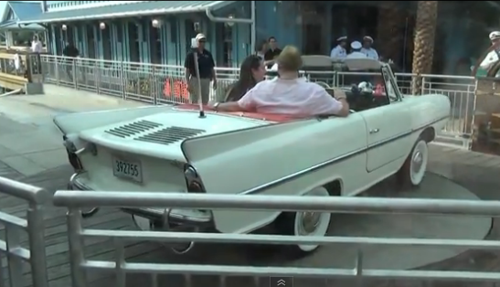 Amphicars at Downtown Disney