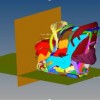 This big lump combines every scanned child safety seat into one analyzing how well they will fit into GM vehicles using computer simulations.