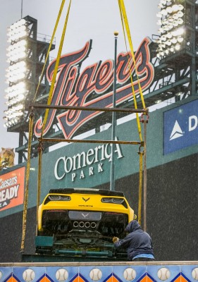 Chevrolet Fountain at Comerica Park in Detroit