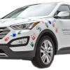 hyundai hope on wheels handprint SUV