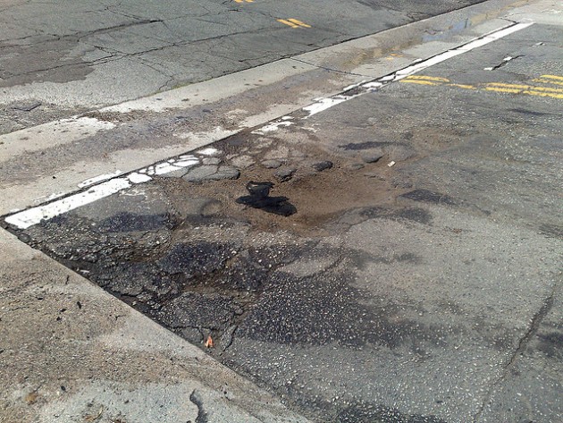 los angeles pothole