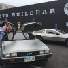 Paul Menkhaus' DeLorean DMC-12 parked outside of Dayton, Ohio's Proto BuildBar