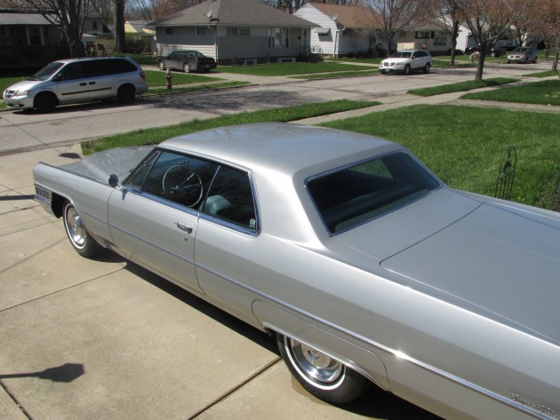 1965 Cadillac Coupe DeVille that looks like the one driven by Mad Men's Don Draper (rear)