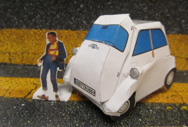 BMW Isetta Papercraft car template Urkel