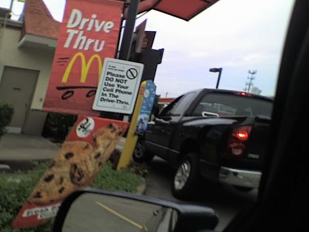 Drive-thru ettiquette