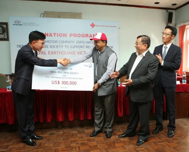 Hyundai-Motor-Nepal-Quake-Donation