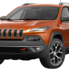 The 2015 Jeep Cherokee Trailhawk in Mango Tango - Best exterior colors offered by Jeep