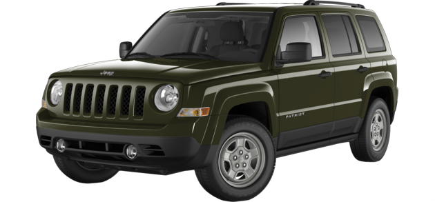 The 2015 Jeep Patriot in Eco Green Pearl - Best exterior colors offered by Jeep