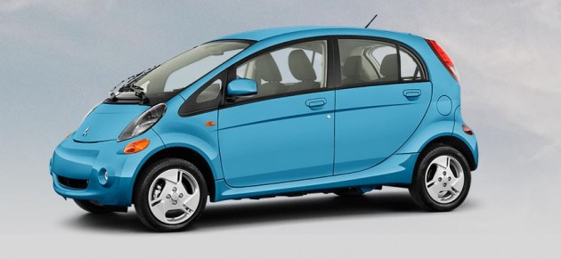 Best exterior colors offered by Mitsubishi - Mitsubishi i-MiEV in Aqua Marine Blue