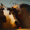 Still from the Mad Max: Fury Road and Mario Kart mash up