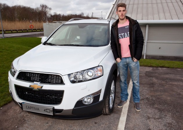 Manchester United goalkeeper David De Gea and his Captiva