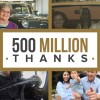 GM thanks customers for 500 million vehicles manufactured