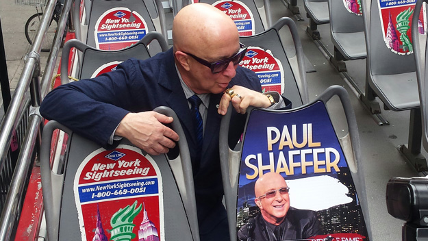 Paul Shaffer's honorary city sightseeing bus