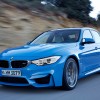 2015 BMW M3 information blue front end