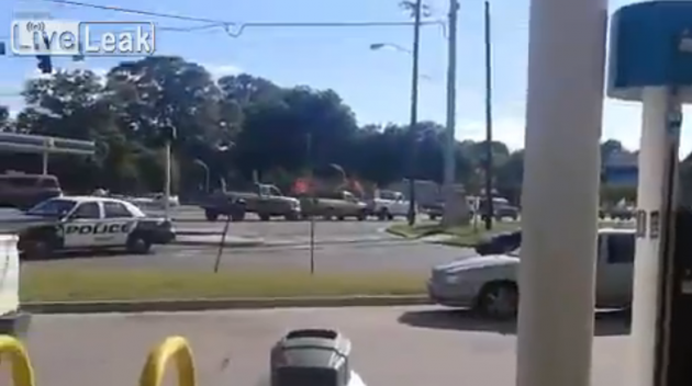 Confederate Flag Parade Pickup Truck Crash