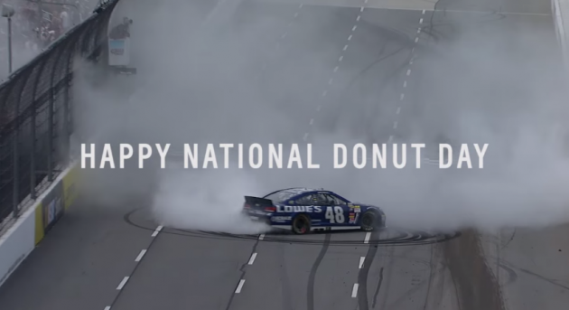 Chevy's NASCAR drivers wish you and yours a happy National Donut Day