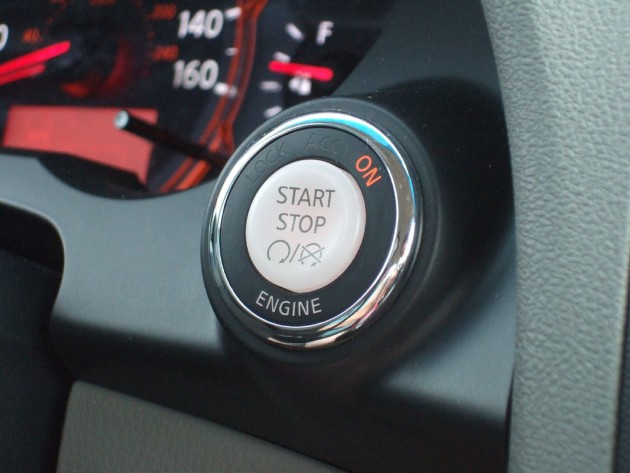 Push-to-start ignition button.