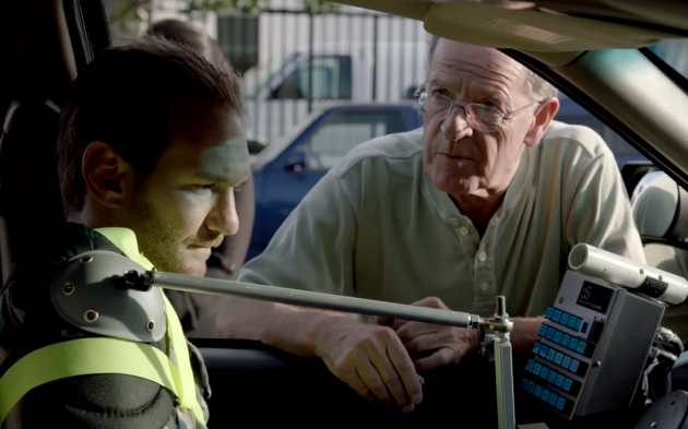 Nick Vujicic behind the wheel of a car for the first time Vujicic and friends as he prepares to drive  Photo: TLC  