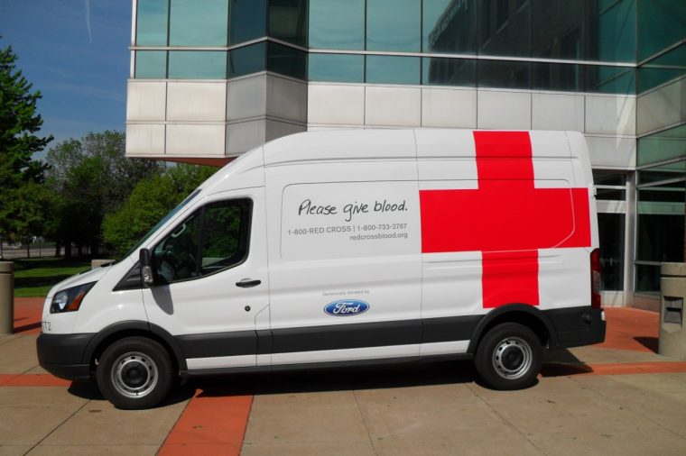 Ford Transit Van Red Cross