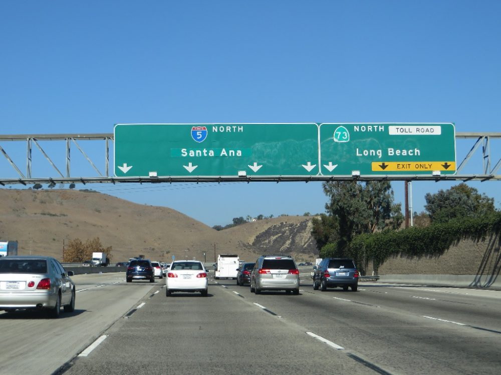 SR-73 toll road in Orange County, California