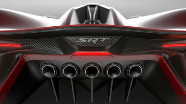 FCA has teased the SRT Tomahawk Vision Gran Turismo concept with a number of photos and a video