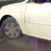 Kia Rio burnout and drifting