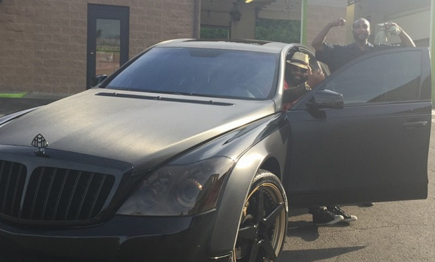 Brandon Spikes instagrammed a photo of his now-wrecked Maybach two weeks ago