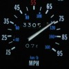 The modified speedometer featured in BTTF