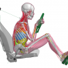 Toyota crash test dummy relaxed