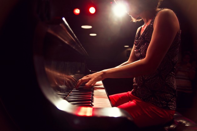 Vienna Teng plays piano at The Ark 