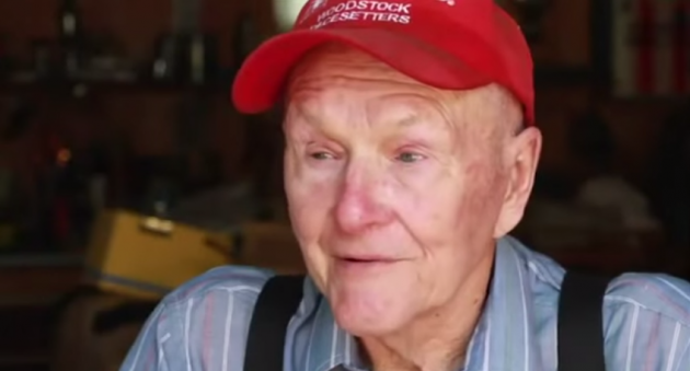 The face of a man obsessed with garage destruction Photo: NBC News 