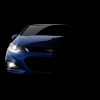 A teaser image of the upcoming next-generation 2016 Chevy Cruze