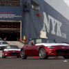 2016 Mazda MX-5s coming off the boat