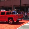 Albert Pujols in a Chevy Silverado 4x4